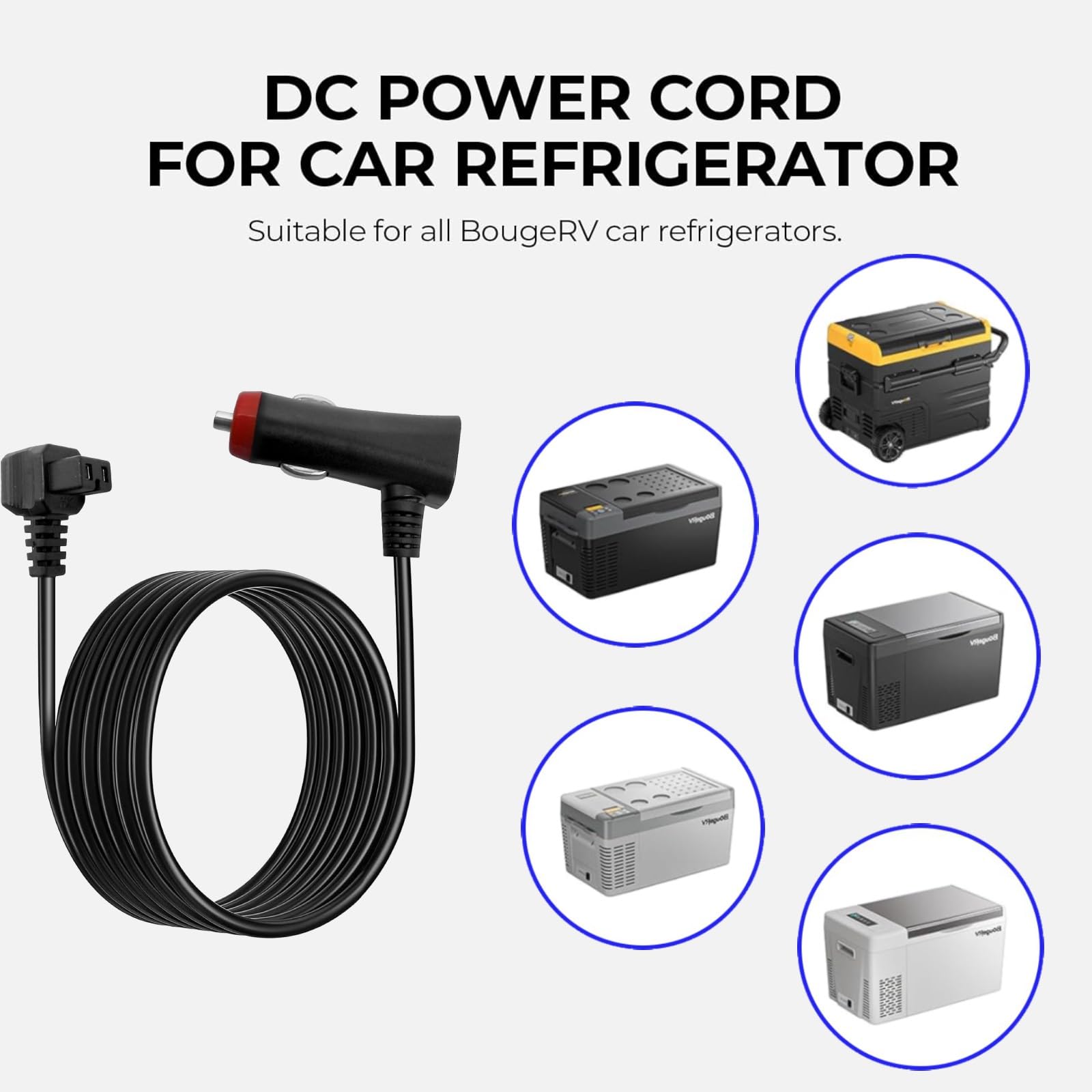 Amazon.co.jp: 12V/24V 車用冷蔵庫DC電源コード、Alpicool、Bodega