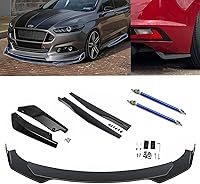 Vista 17 de x xotic tech Alerón Labio Universal para Parachoques Delantero Spoiler Barbilla Divisor Difusor Protector Ala Guardabarros Moldura Kit de Carrocería