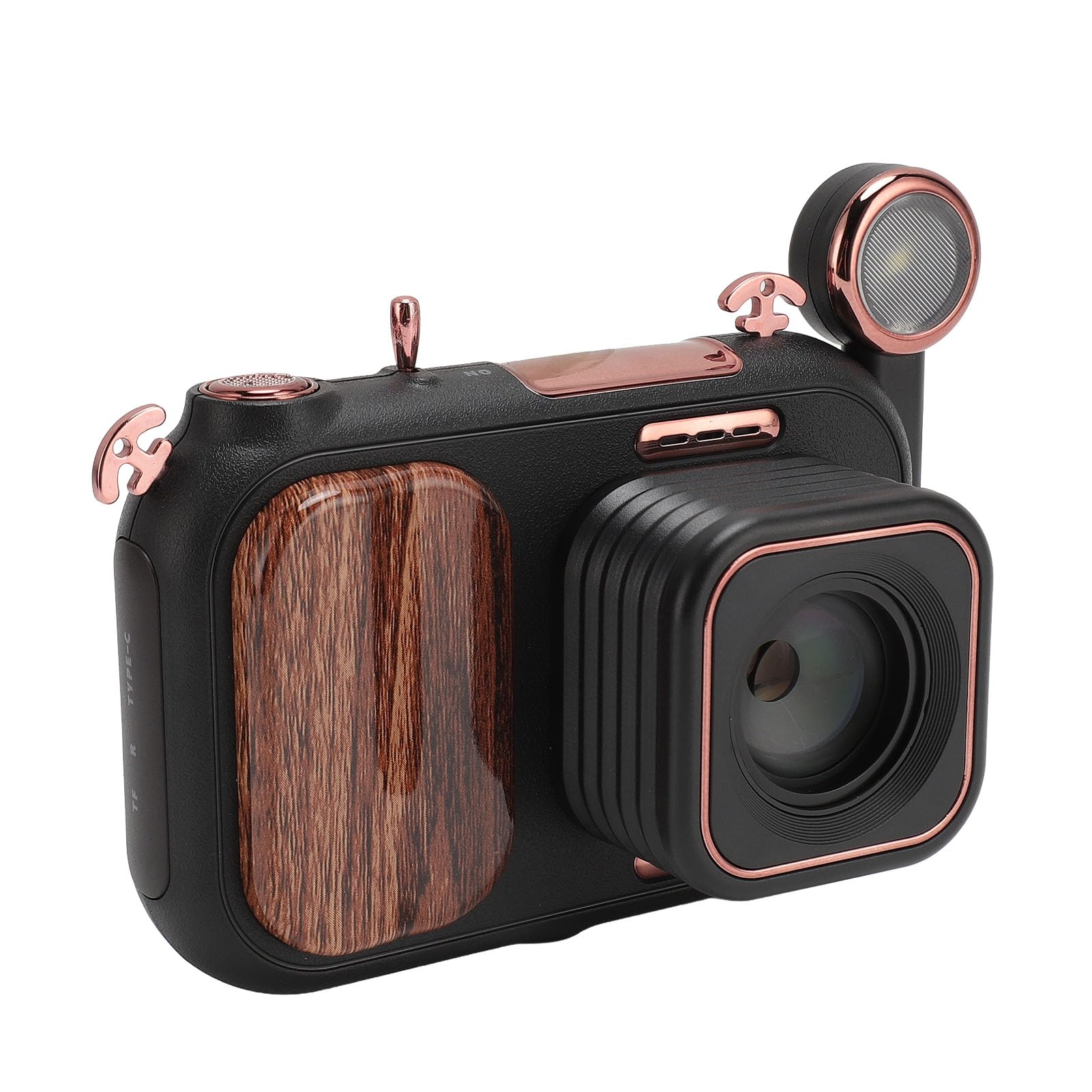 Appareil Photo Numérique Rétro 5K, Caméra Vidéo Vlogging 96 MP avec 4 Filtres de beauté, Caméra de Voyage WiFi Zoom Numérique 50X avec Carte 64 Go, Vision Nocturne en Couleur
