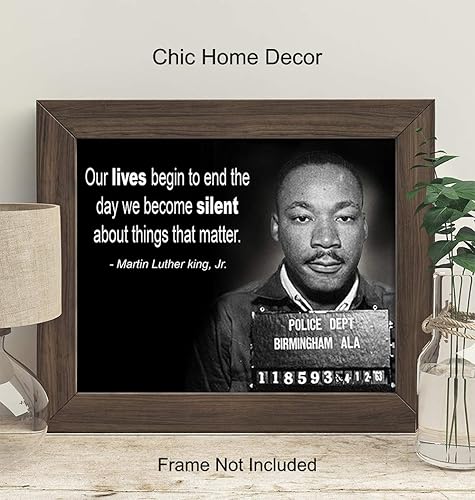 Miniatura 2 de Martin Luther King Jr. Mugshot Wall Art Print - Ready to Frame Photo (8X10) - Home Decor - Makes a Great Gift for Bedrooms, Kitchens, Home Office