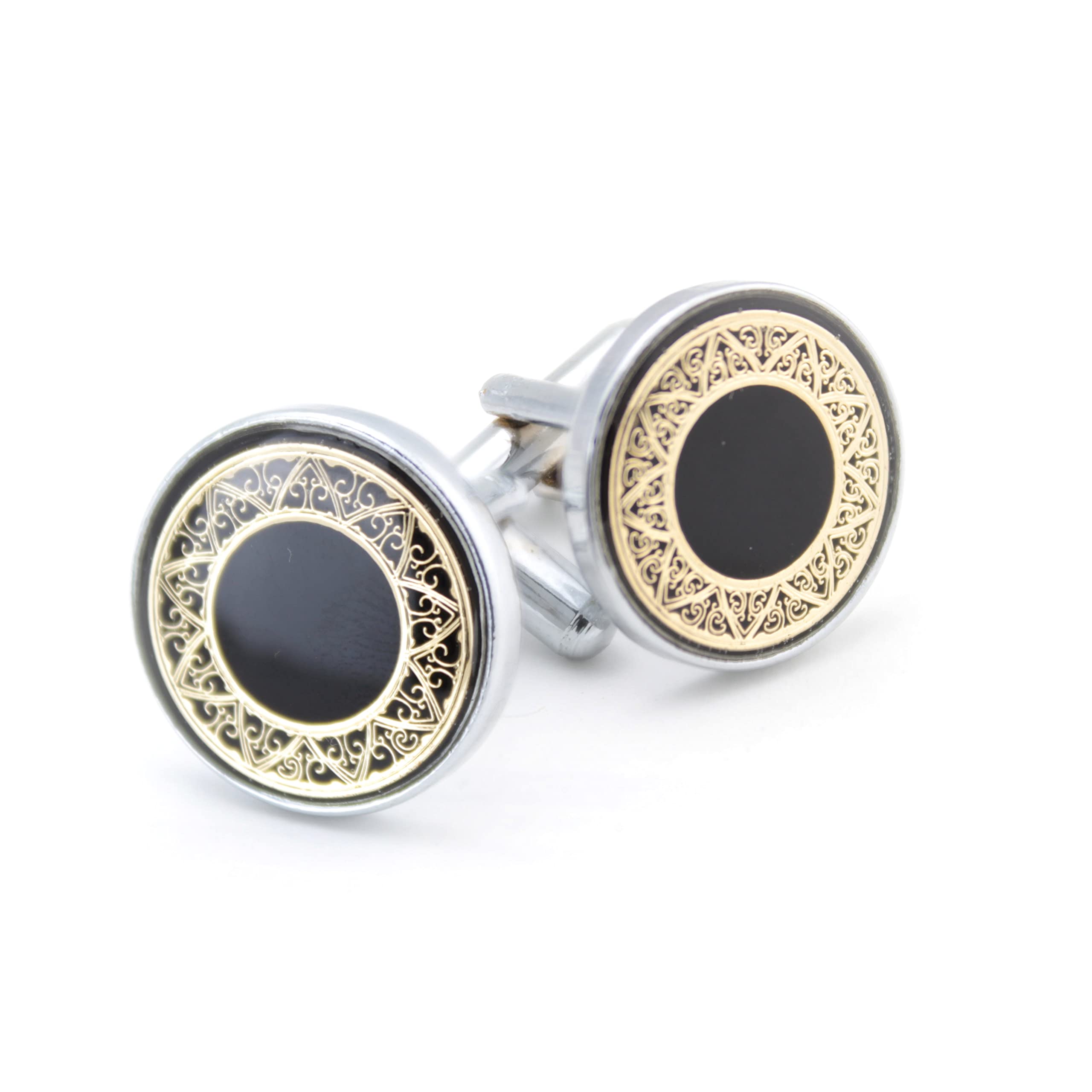 Kavove The Royal Delicacy Back & Silver Cufflink For Men (B0B9HX7H3H) Amazon Price History, Amazon Price Tracker