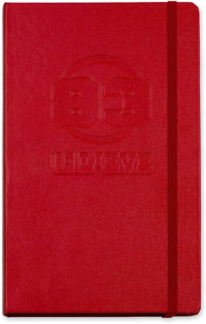 PENNLINE 83 A5 Size Hard Cover Notebook with 83 Logo (Ruled) - Red