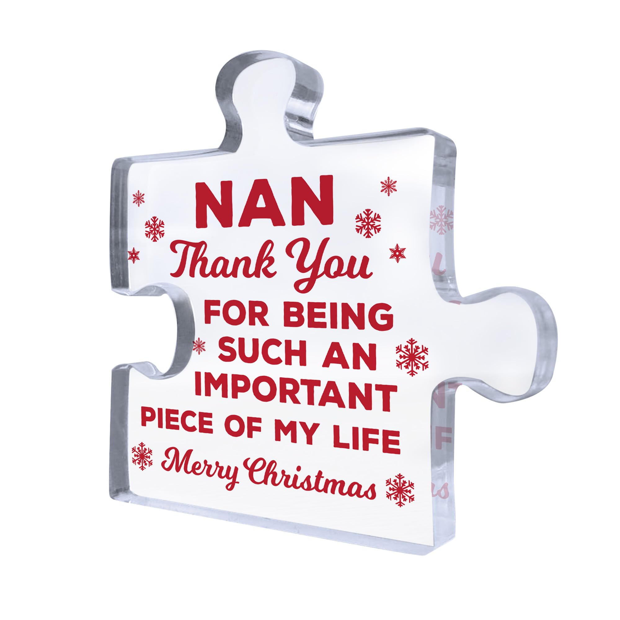 Red Ocean Gifts For Nan Thank You Important Piece Of My Life Nan Gift Christmas From Granddaughter Grandson Gift For Her Thank You Gifts For Nan Gift Idea Nan Gifts Grandparent Gift Love Keepsake