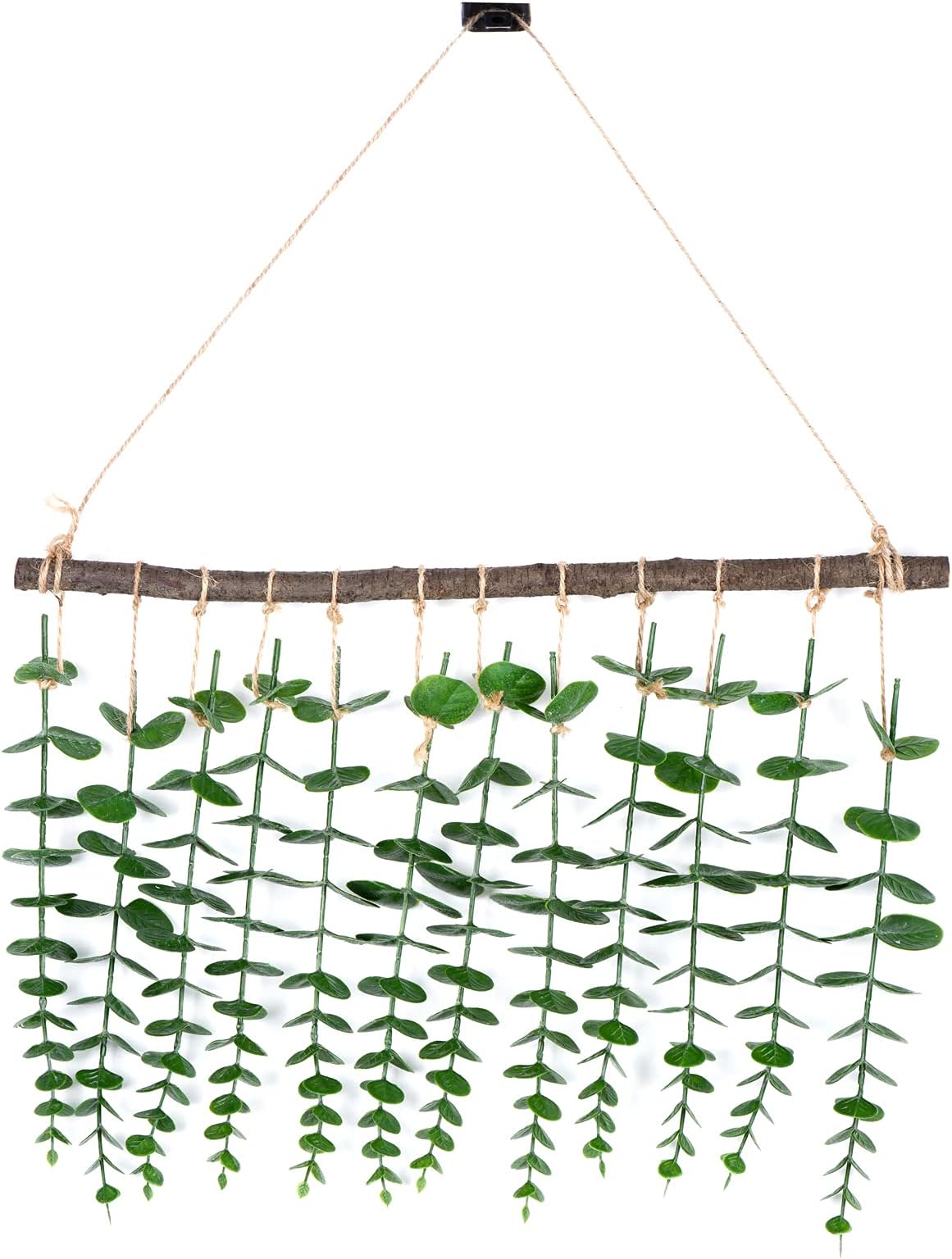 Artificial Eucalyptus Wall Decor Wall Hanging Plants Fake Eucalyptus Greenery Farmhouse Boho Wall Decor for Bedroom, Entryway, Bathroom