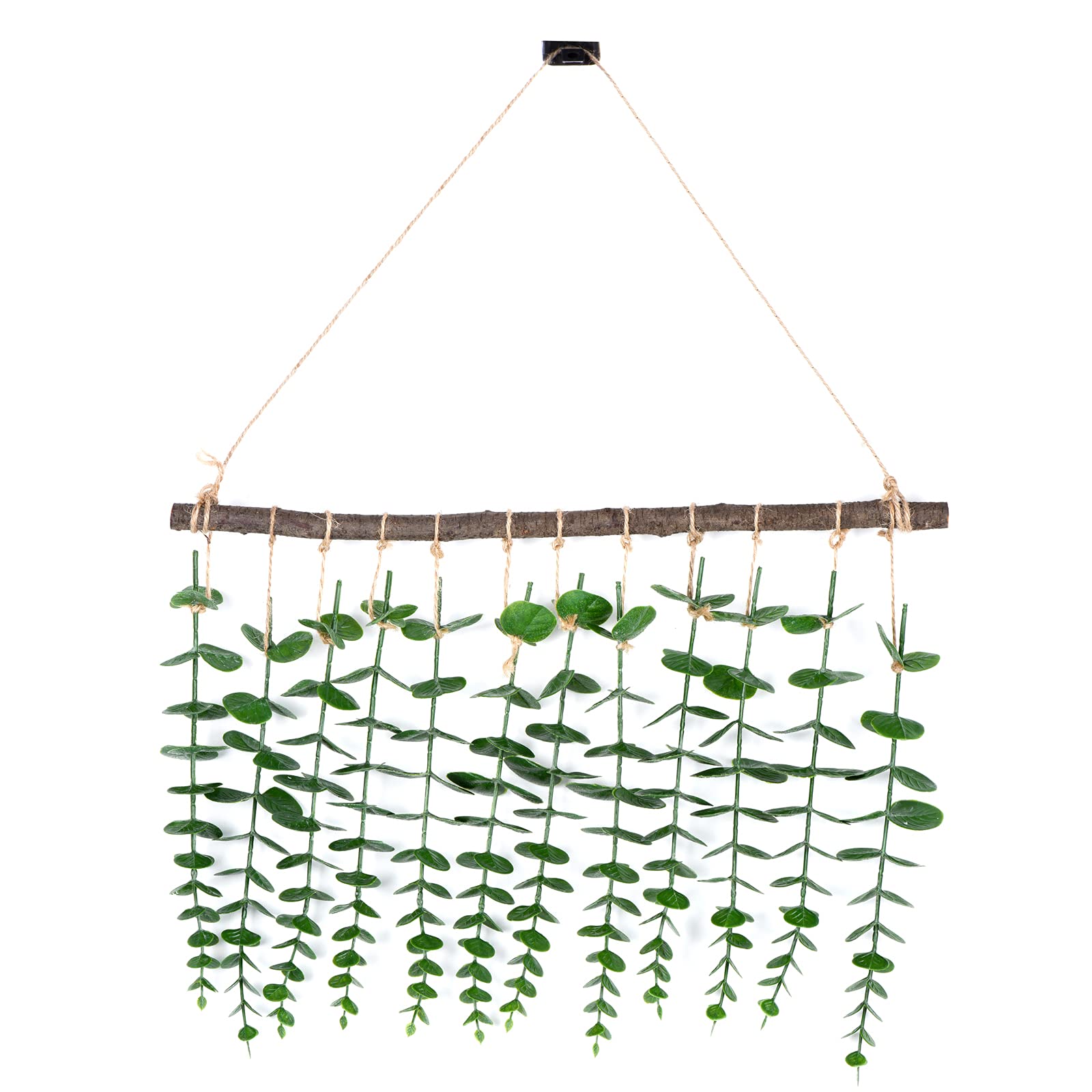 Artificial Eucalyptus Wall Decor Wall Hanging Plants Fake Eucalyptus Greenery Farmhouse Boho Wall Decor for Bedroom, Entryway, Bathroom