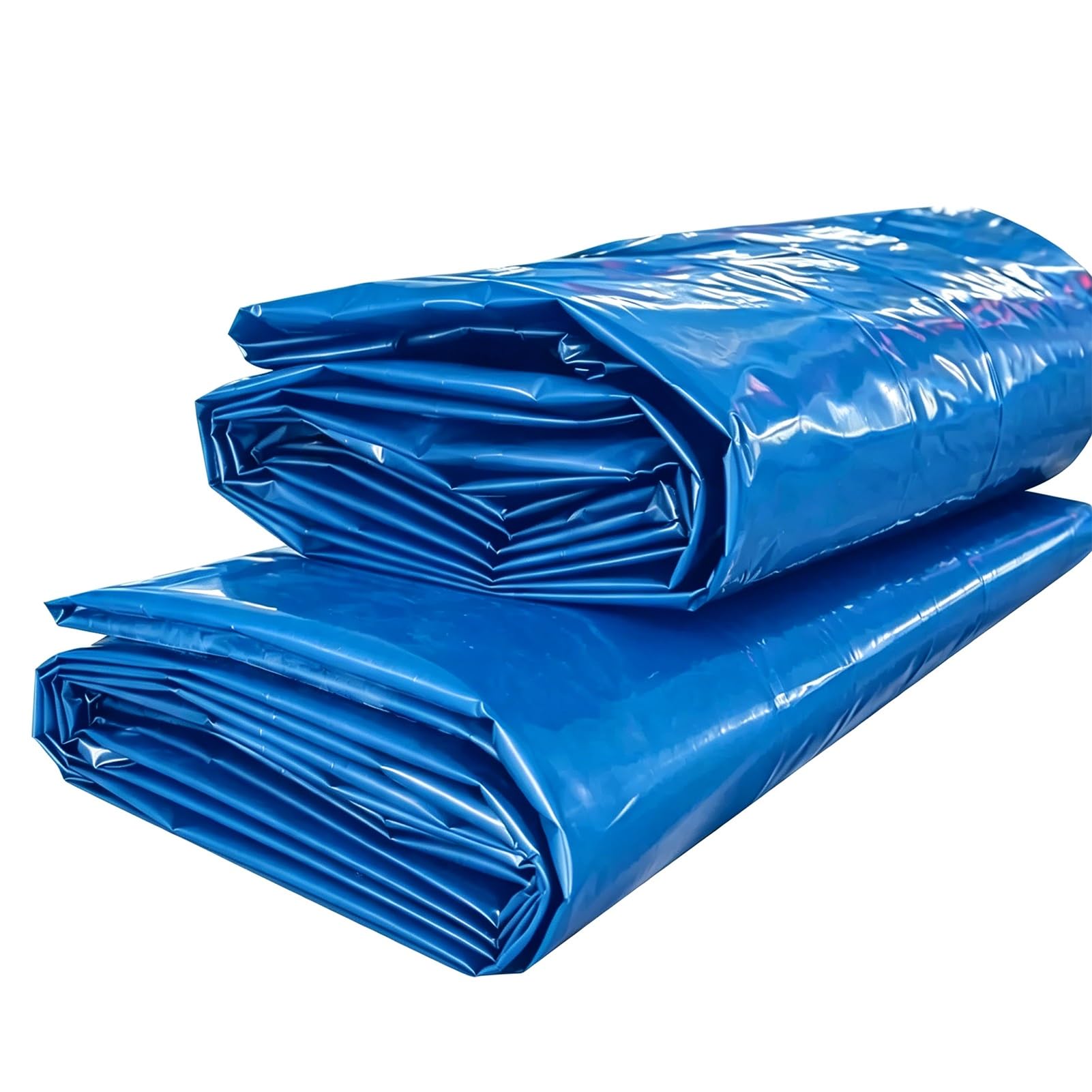 Yopappol Oversized Blue Heavy Duty Pond Liner, Durable HDPE Impermeable Underlayment Liner for Commercial Aquaculture Pond, Large Landscape Water Pool(4x10m(13.1x32.8ft))