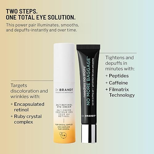 Miniatura 5 de Dr. Brandt Bye Bye Dark Circles Duo - No incluye más equipaje (0.5 onzas) y Bright This Way 247 Retinol Eye Cream (0.5 fl oz)