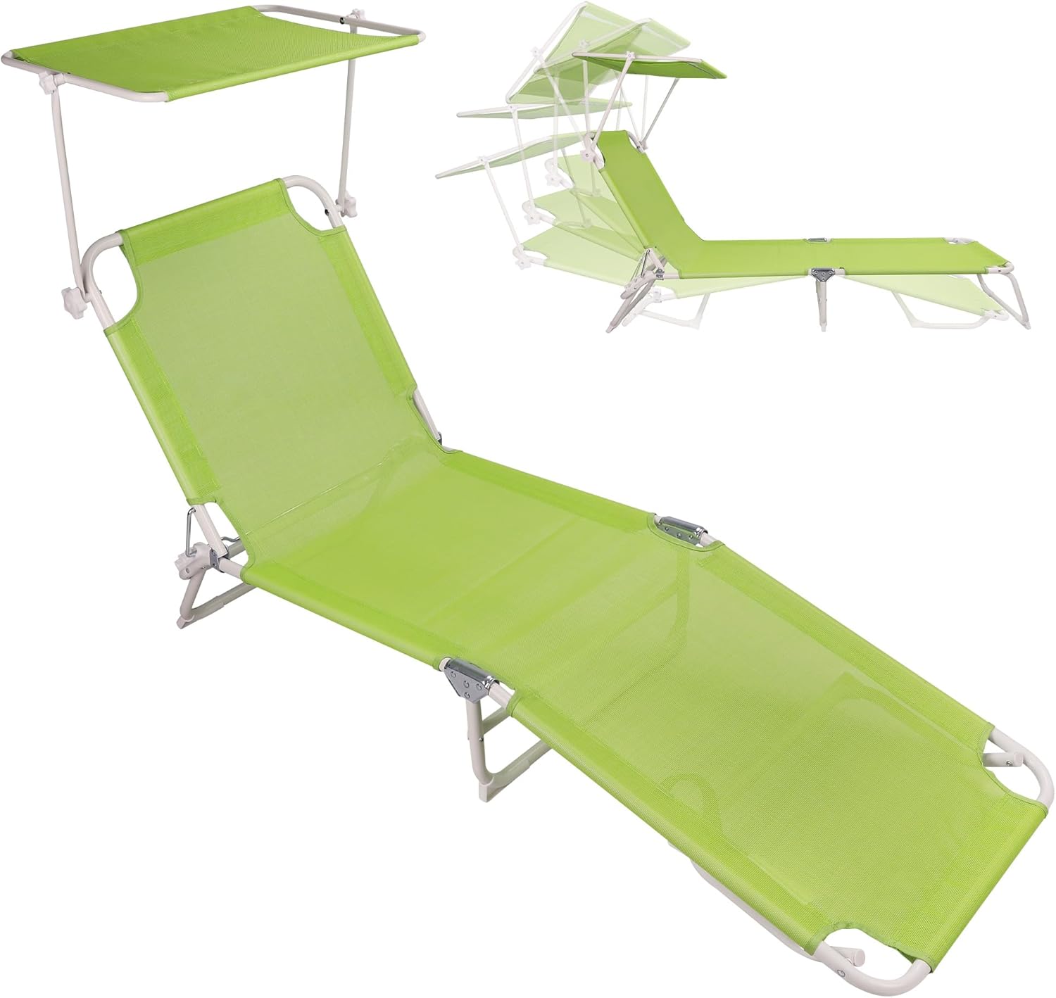 Northroad Foldable Beach Lounge Chair with 360° Canopy