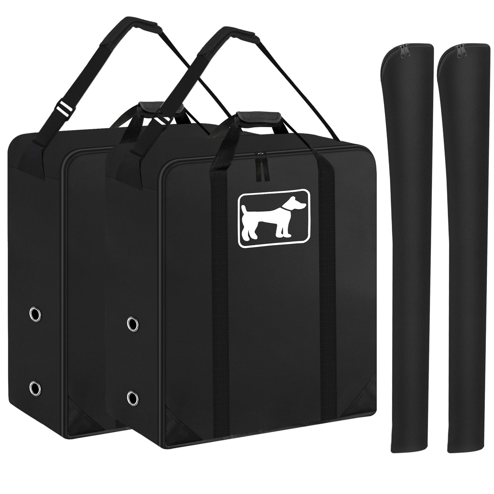 Photo 1 of SIRUITON 2Pack Dog Playpen Storage Bag, Fits 24" H 8 Panels and 9 Stakes?Suitable for Foldable Exercise Pet Playpen, Dog Fence Travel Bag, with Reinforcing Plate & Shoulder