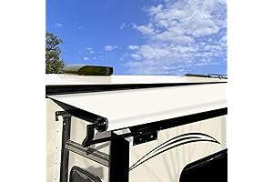 White Camper Slide Out Awning Fabric Replacement