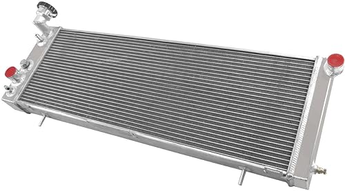 Miniatura 5 de HKAUTOPART Radiador para Jeep Cherokee Wagoneer Comanche 1984-2001 2.1L 2.5L L4 2.8L V6 4.0L L6 Gas, 1 fila de radiador de aluminio de rendimiento