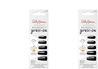 Vista 53 de Sally Hansen Salon Effects Perfect - Uñas postizas Forma cuadrada Fácil de aplicar, no daña 30 uñas, pegamento de uñas, lengüetas adhesivas