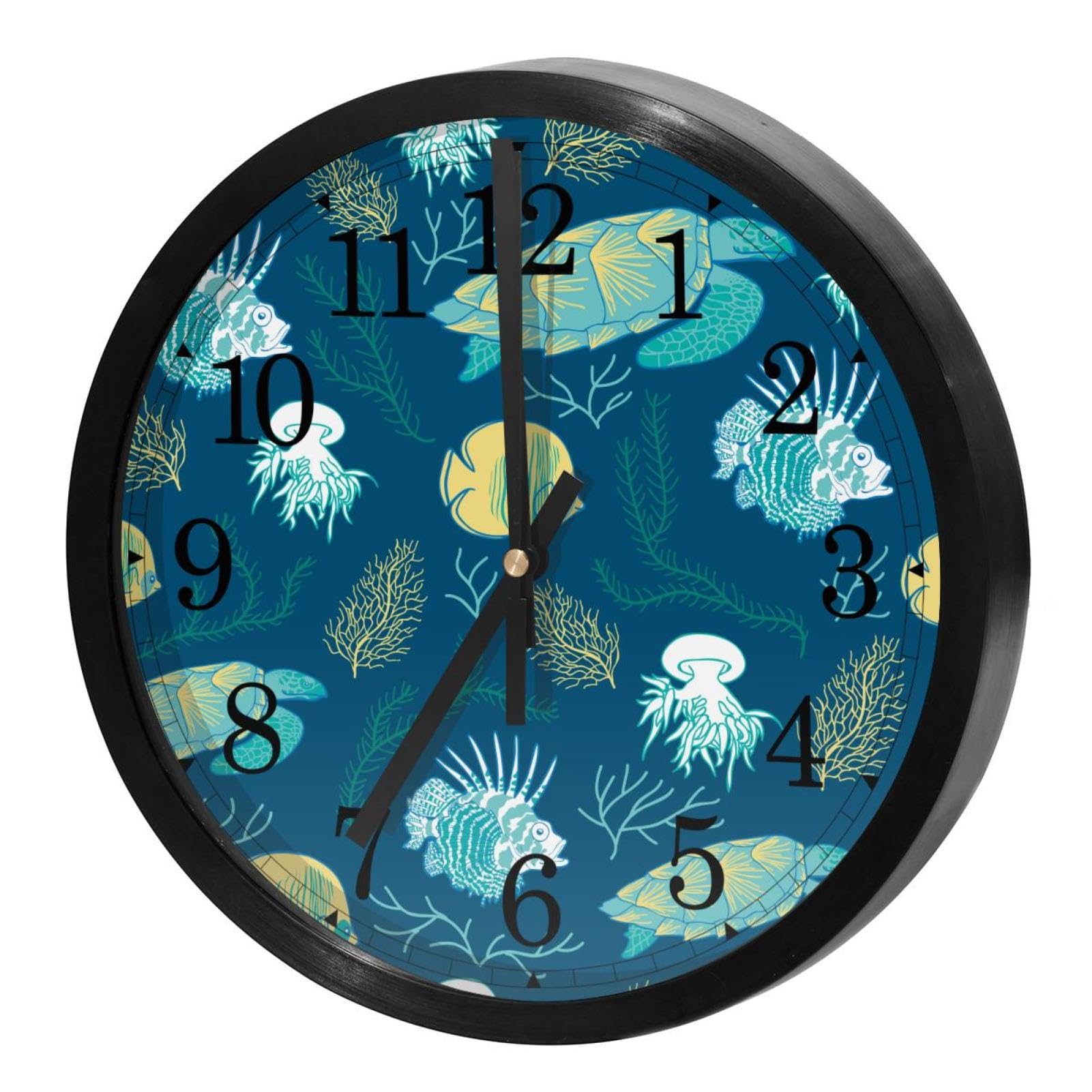 Horloge murale pour cuisine et bureau theme tortue marine