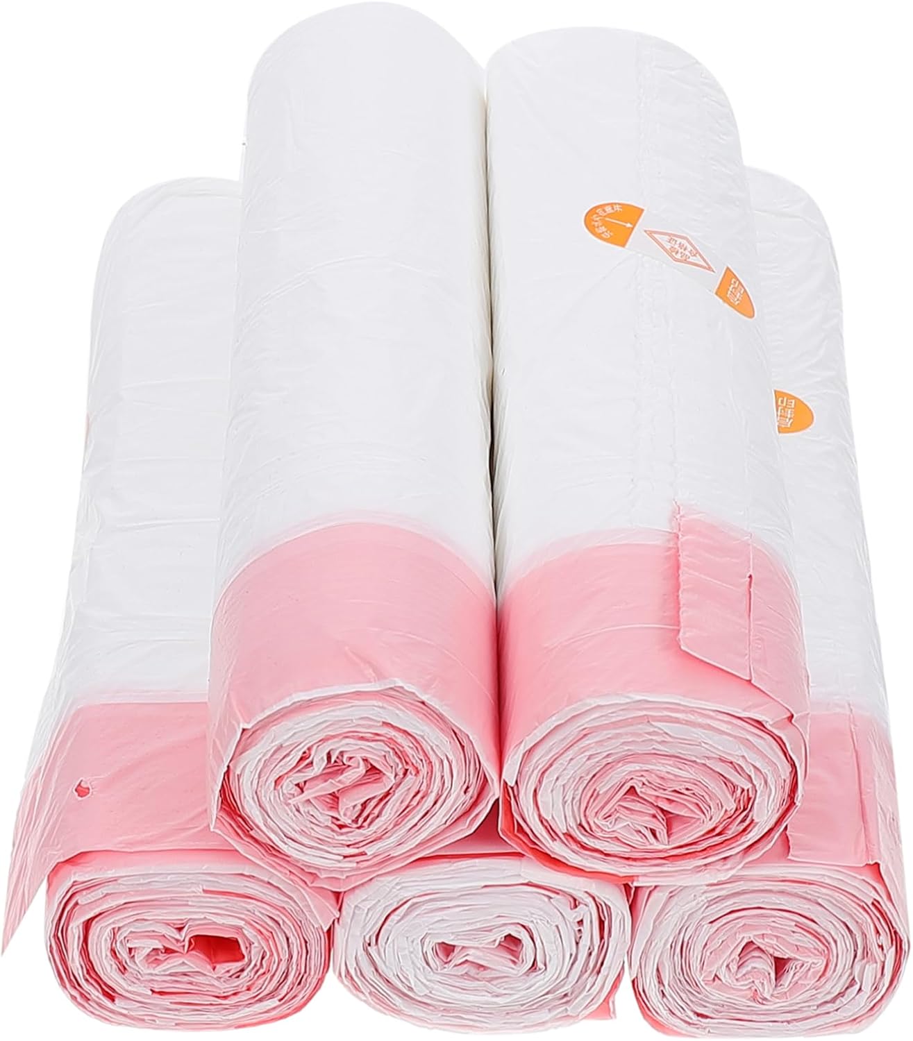 Garneck 75pcs Biodegradable Drawstring Trash Bags Heavy Duty Thick Plastic Garbage Rubbish Bags for Kitchen Bedroom Living White