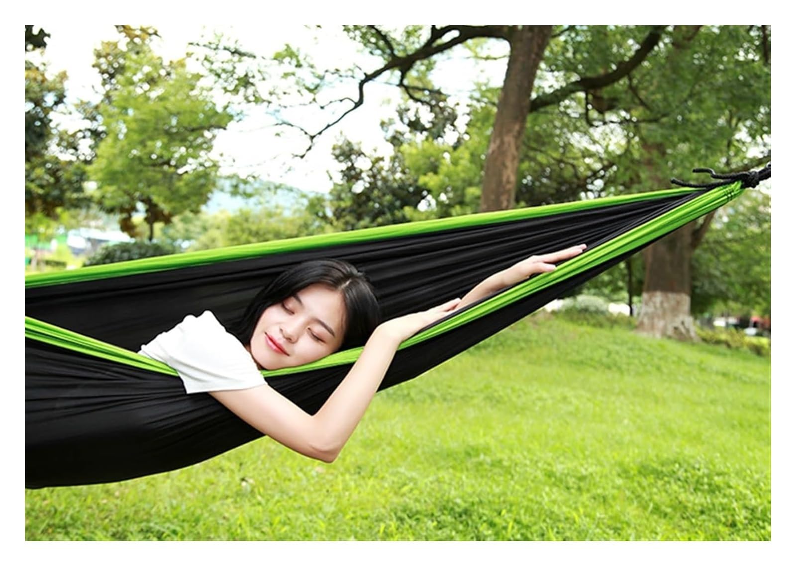 Amaca portatile ultraleggera e traspirante 270x140 cm | Tempo libero all'aperto, giardino, cortile, viaggio(L)