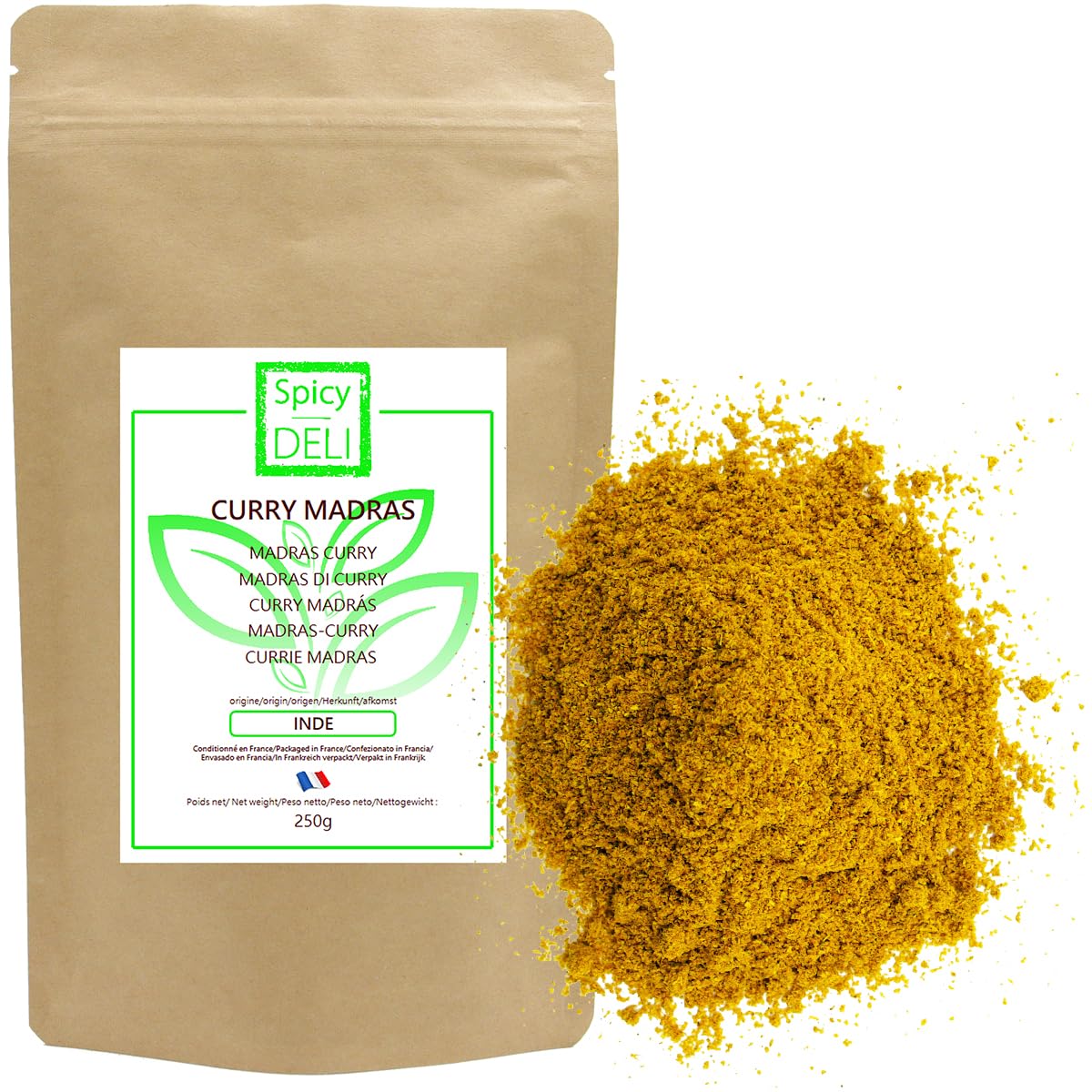 Curry de Madrás "origen India" 250g "bolsa kraft resellable"
