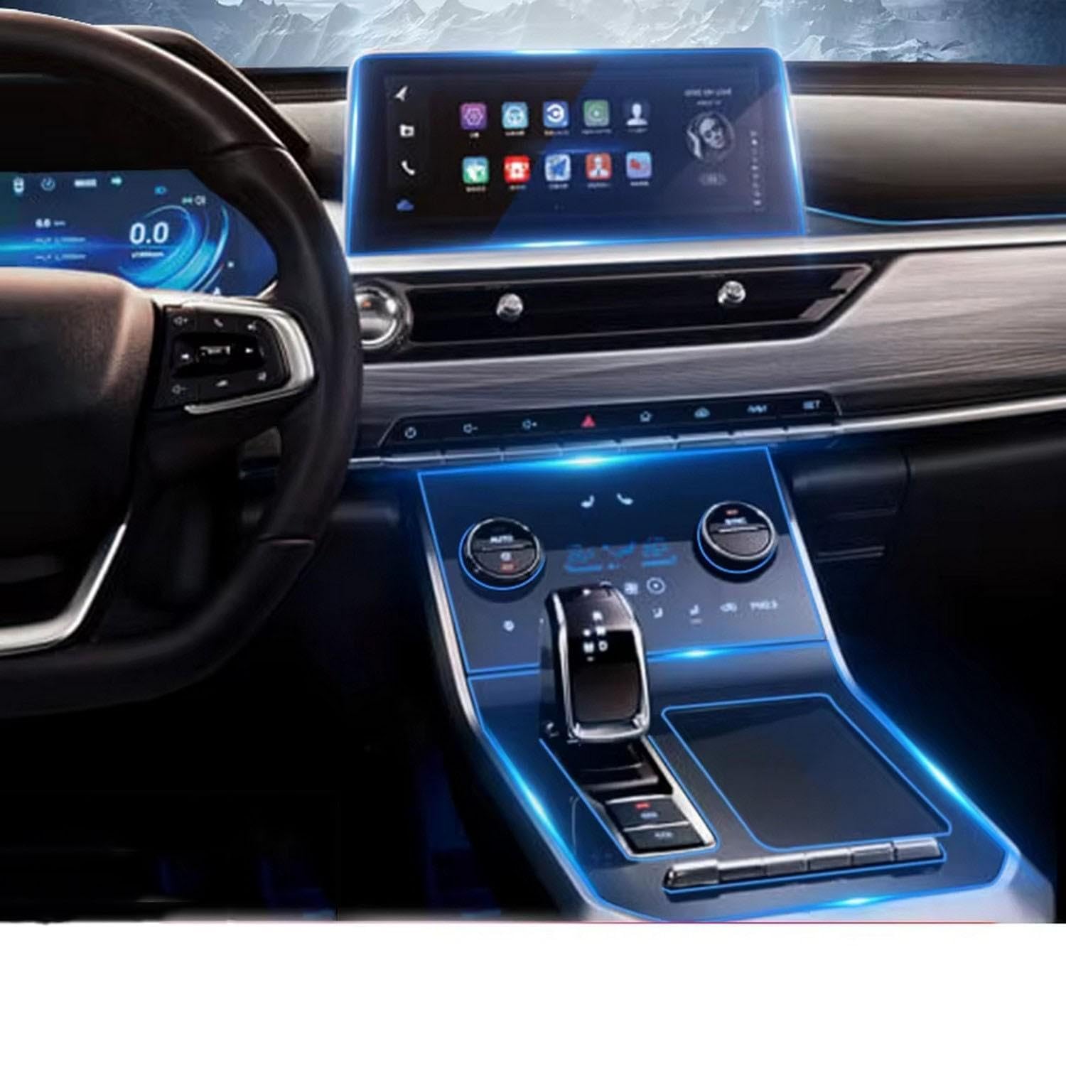 Film protection GPS Chery Tiggo 8 contre les rayures de console TPU