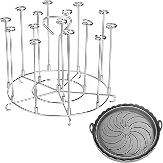 Skewer Stand for Ninja Foodi: Air Fryer Skewer Rack, Air Fryer Kebab Skewers, Air Fryer Skewer Stand Compatible with Ninja Foodi 8Qt, Ninja Skewer Stand, Ninja Foodi Kebab Skewer Stand 15 in 1