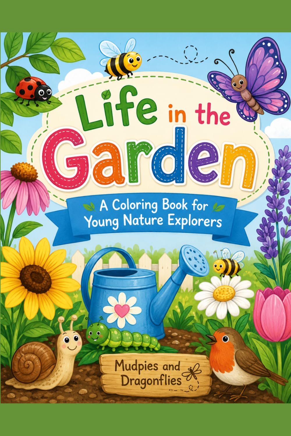 Life in the Garden: A Coloring Book for Young Nature Explorers