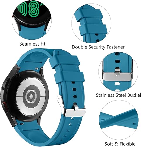 Miniatura 2 de Lerobo Correa sin brecha compatible con Samsung Galaxy Watch 7 5 4 6 Band 1.732 in 1.575 inWatch 5 Pro Band 1.772 inGalaxy Watch 4 Classic 1.811 in