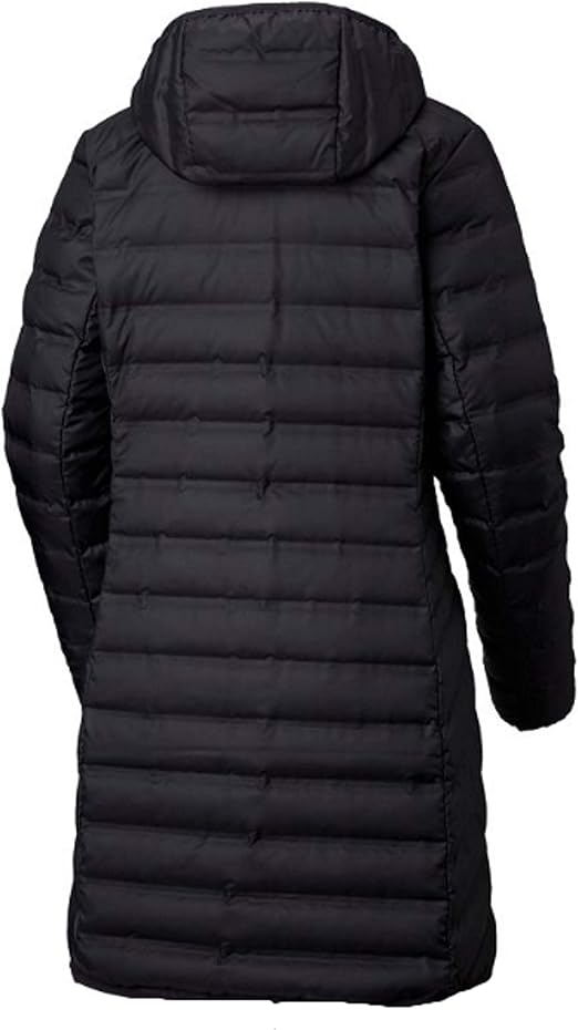 columbia women's mckay lake long hooded down lightweight heatseal jacket