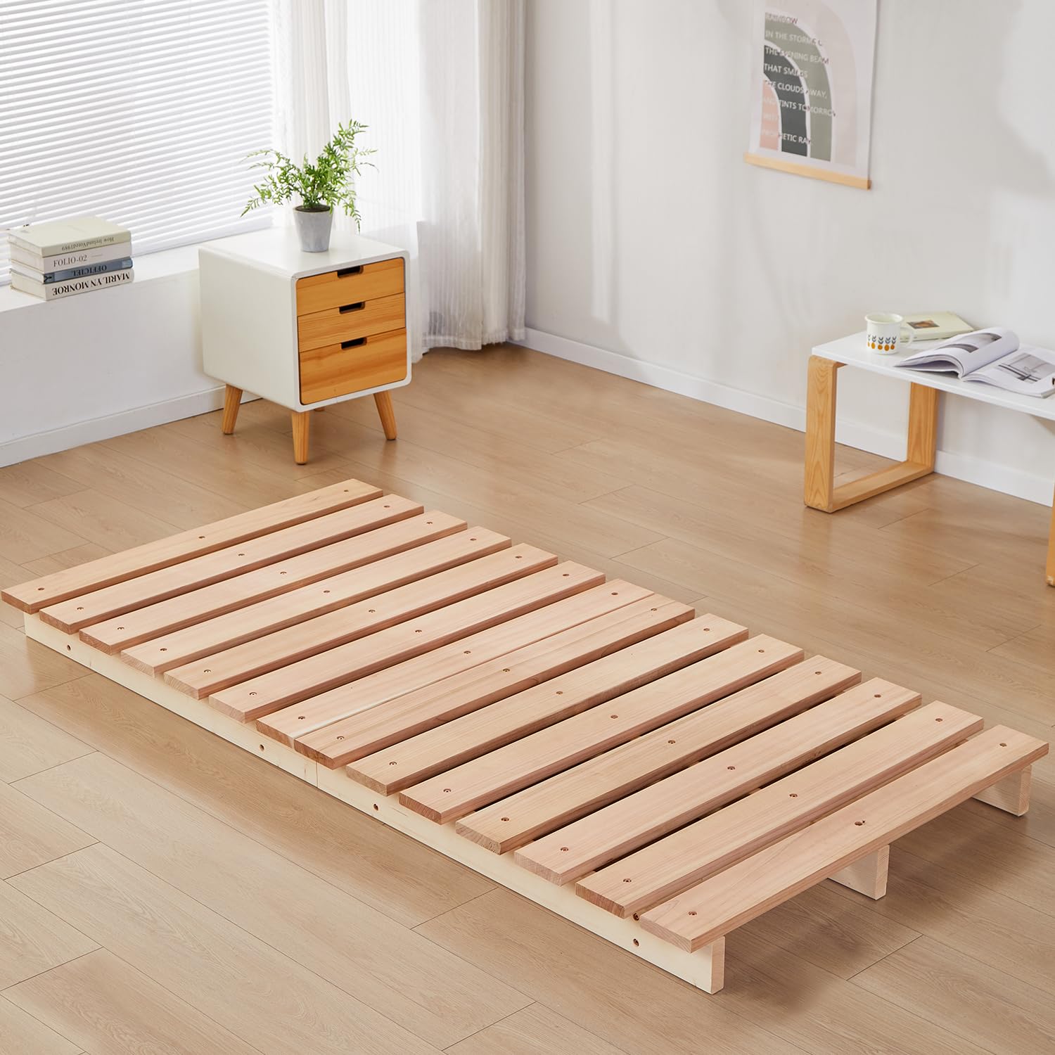 Amazon｜SINKIRI ベッドフレーム すのこベッド セミダブル パレット  
