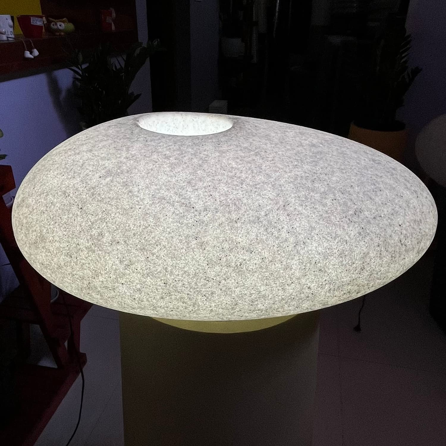 Hug A Plant |LED Pebble with Inner for Home & Garden Decor (Big, White Stone Finish, Pack of 1) (B0BJ8N99DY) Amazon Price History, Amazon Price Tracker