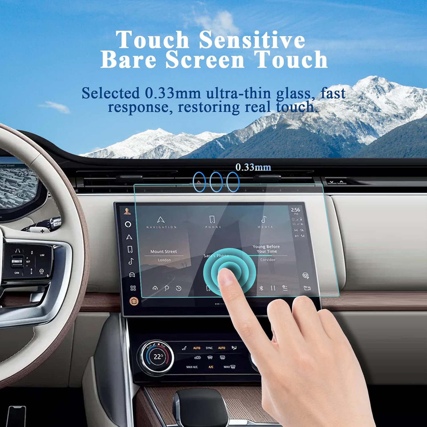 r ruiya 2023 land rover ran ge rover screen protector car navigation screen protector for 2023 ra nge rover pivi pro infotainment system 13 1 touchs