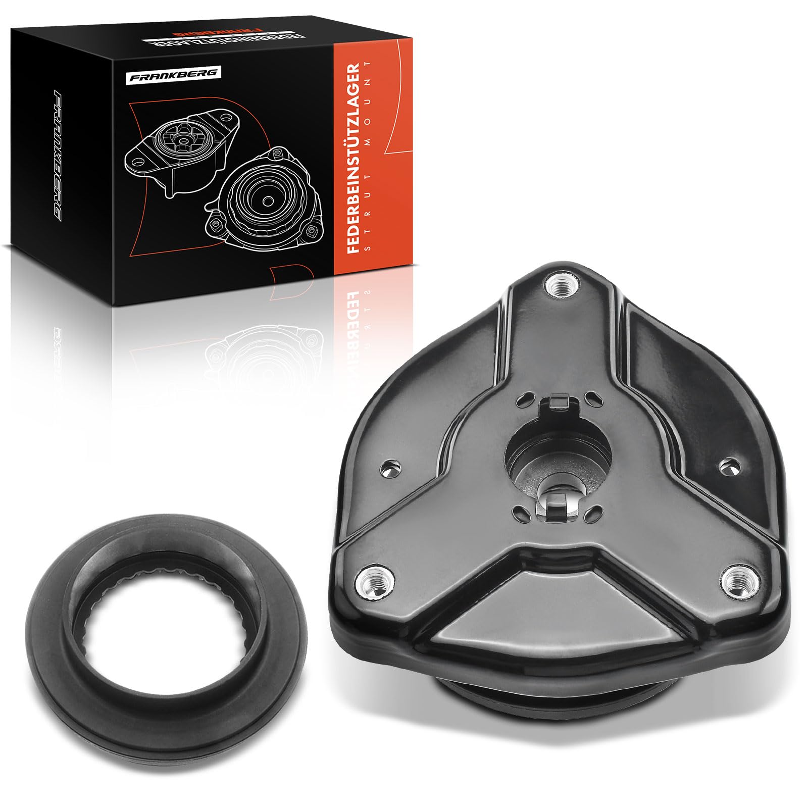 Frankberg Cojinete de domo Cojinete de soporte de amortiguador Delantero Compatible con Clase C T-Model S204 Clase E Cabrio A207 Clase C Coupé C204 Clase C W204 Clase E Coupé C207 Replace# 2043201273