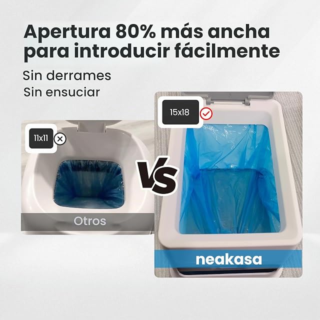 Foto 4 de 8 de Neakasa PooGuard Cubo de Basura Antiolor 9,2 L para Arena de Gatos, Blanco