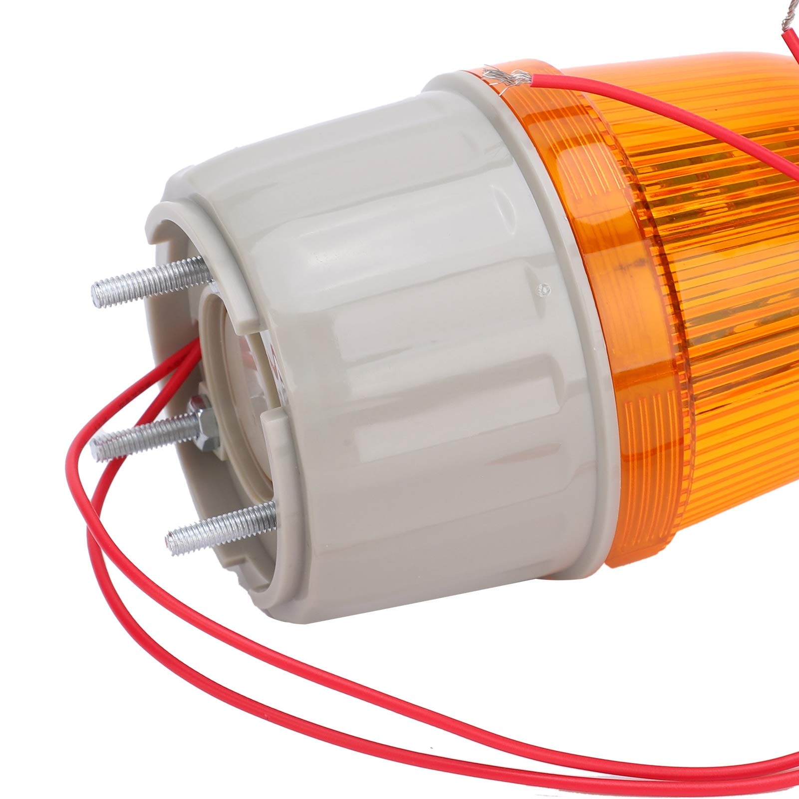 Lampa Ostrzegawcza, światło Ostrzegawcze BERM Lampa LED Dźwięk i Oświetlenie Sprzęt Alarmowy BEM‑2071 5 W 220 V AC, Zespoły Reflektorów Samochodowych (Żółty)