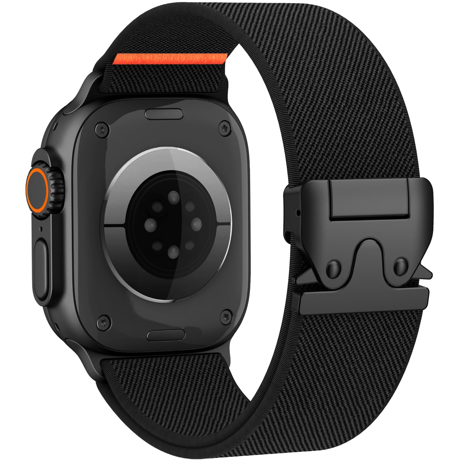 Photo 1 of Elastic Sport Band for Apple Watch Ultra 3/2/1 Bands 49mm 46mm 45mm 44mm 42mm 41mm 40mm 38mm Men Women, Adjustable Parachute Buckle Nylon Fabric Wristband for iWatch Series 11 10 SE 9 8 7 6 5 4 3
