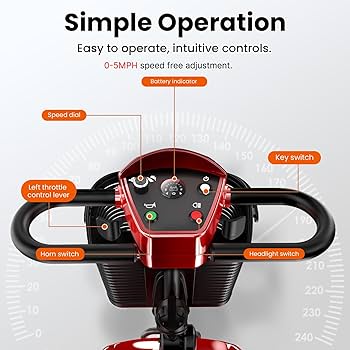 Amazon.com: iScooter X-02 Mobility Scooter, 12/24 Miles