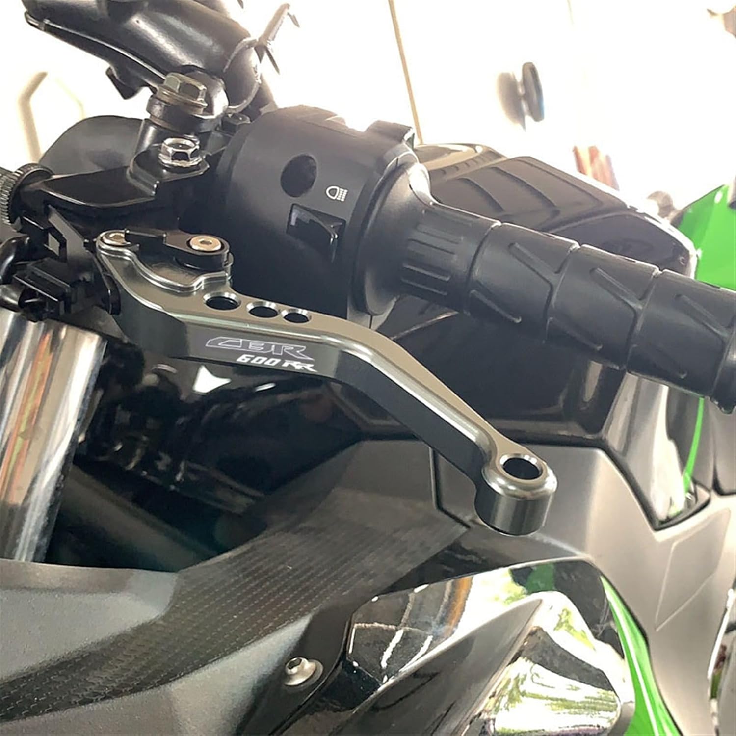 CNC Motorcycle Adjustable Short Clutch Brake Lever for CBR600RR CBR 600rr 2003 2004 2005 2006 Motorbike Accessories (Color : Black B)