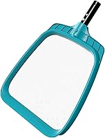 POOLWHALE Professional Pool Skimmer Net with Fine Mesh Bag - Heavy Duty Leaf Debris Remover for Pools, Spas & Ponds, Fits Standard Poles (No Pole)