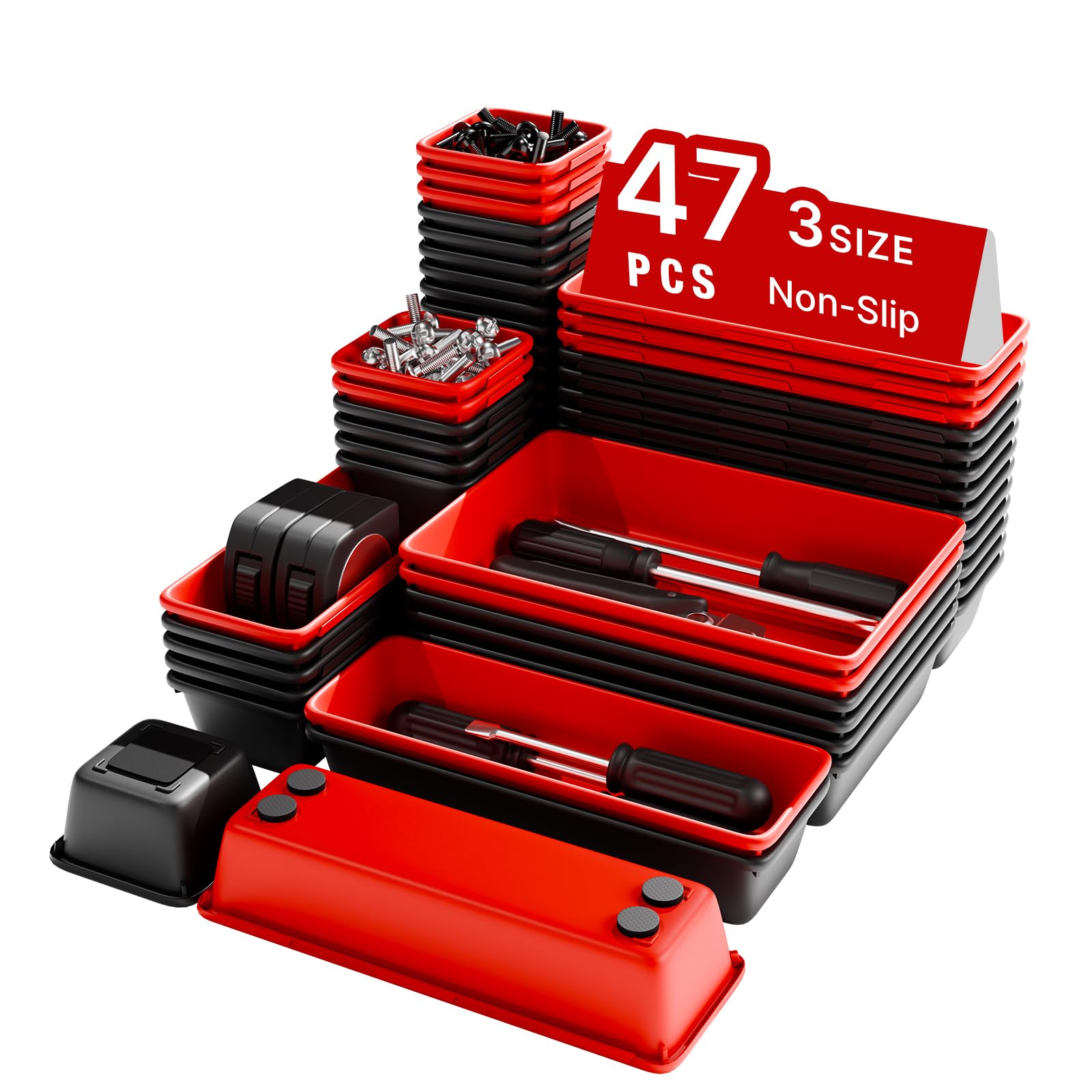 Vexercisehoop 47PCS Interlocking Trays