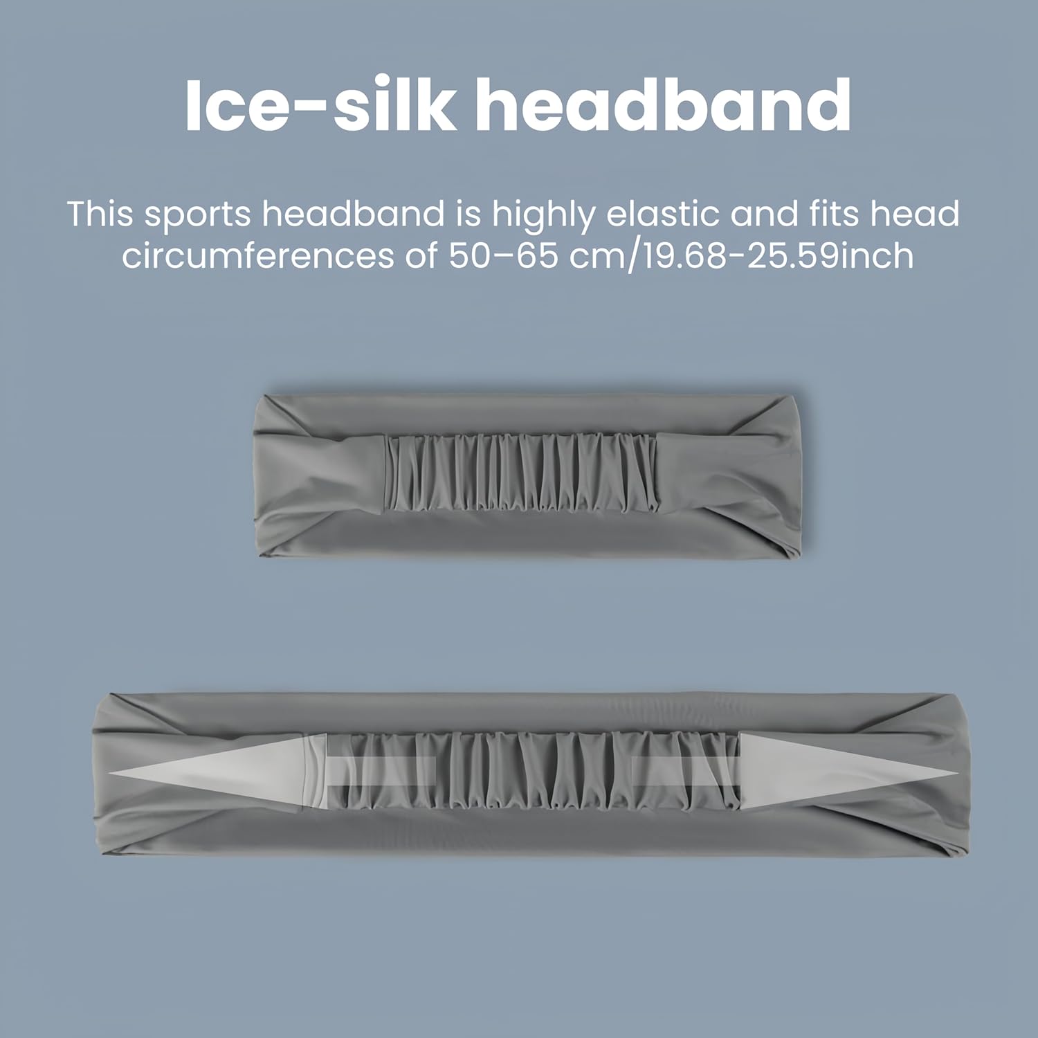 Moisture Wicking Sports Headband Breathable Quick Dry Sweat Control for Running Yoga Fitness Outdoor Activities