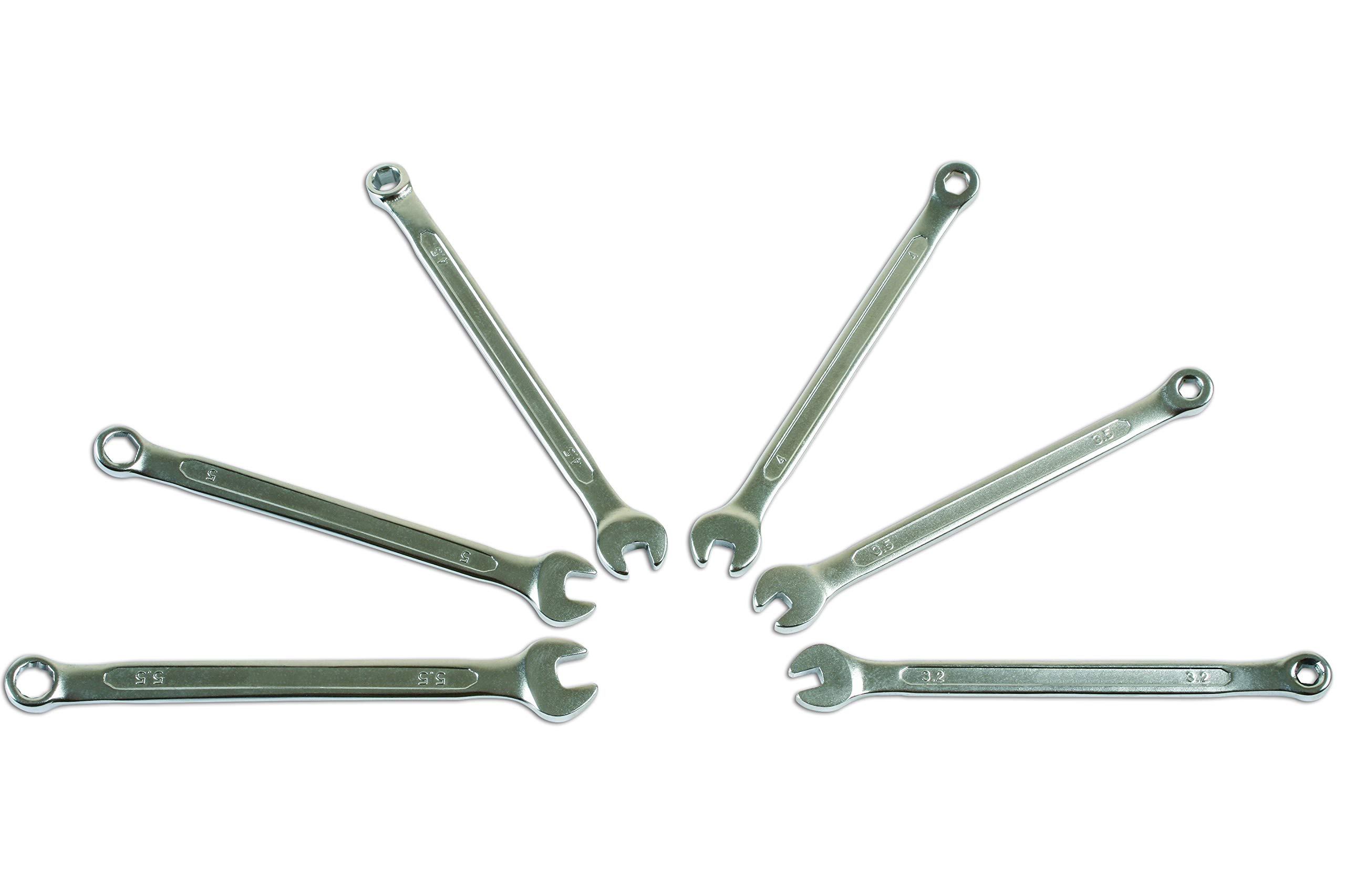 Laser 7265 Miniature Combination Spanner Set 6pc