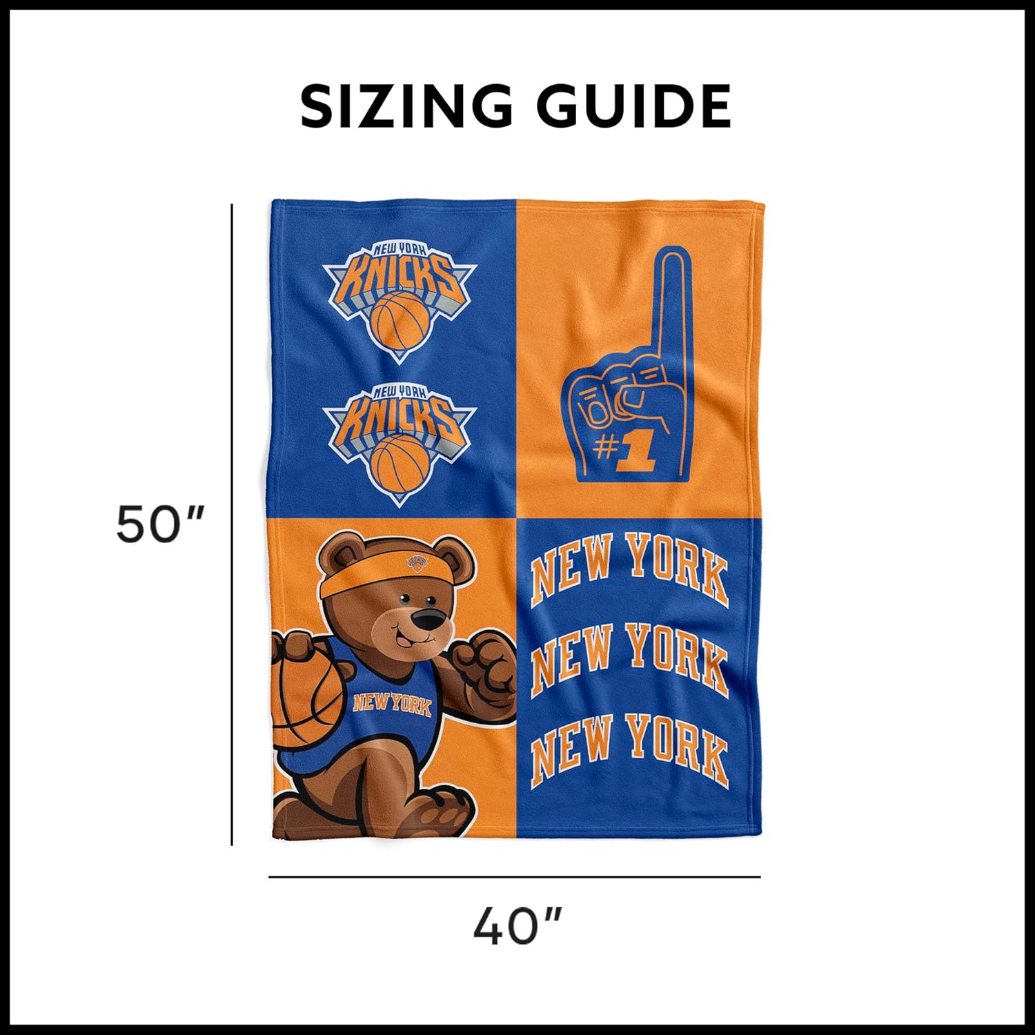 NBA Officially Licensed Baby Swaddle Blanket, 40 x 50 in, Soft Lightweight Polyester, Domino Design