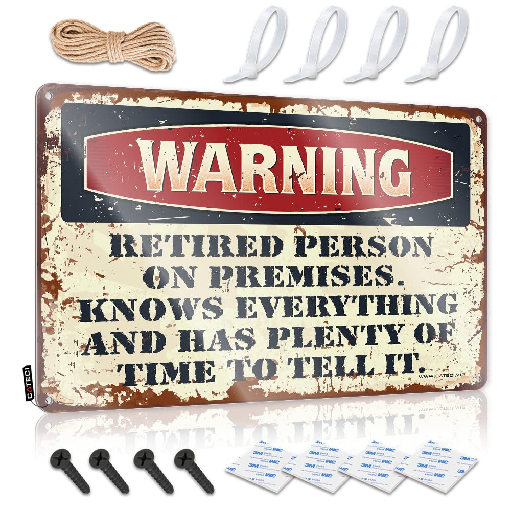 Fzfn Boys Colour Humor Poster, Room Decor Sweet Retired Person On Premise | Farmhouse Club Decor(30X40cm)