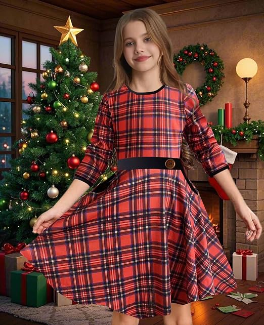 red and black dress for christmas Christmas Kisses Mini Dress