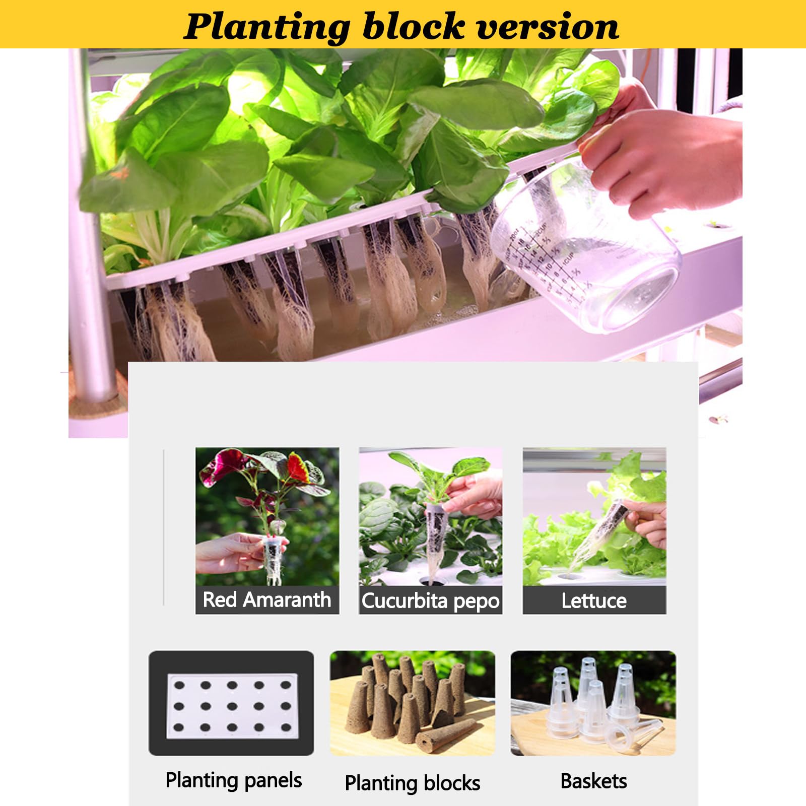 Kits de Cultivo Hidropónico Jardín Hidropónico System 48/64/90/120 Espacios de plantación Pvc Verduras Kit de Cultivo Hidropónico,de Jardinería de Interior,4layers90holes