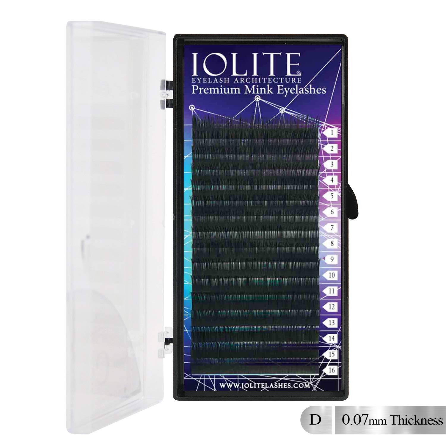 PRO SILK Individual Eyelashes (D Curl) Thickness 0.07mm, Lash Length 11mm