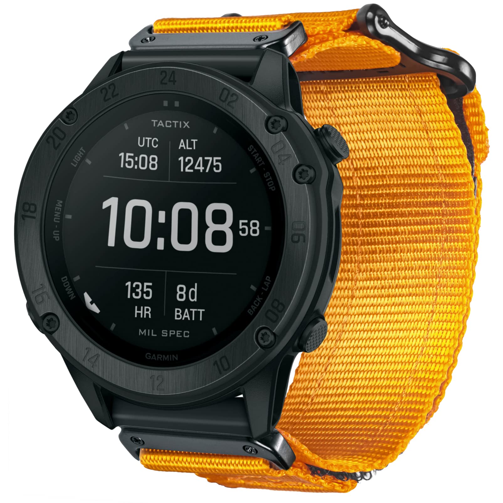 Bracelet de montre en nylon compatible avec Garmin, bracelet de sport pour fēnix/Forerunner/Approach/MARQ/quatix/D2 Series Bracelet de rechange robuste pour homme