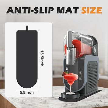 Sliding Pad for Ninja SLUSHi Machine FS301, Anti Slip Base Sliding Mat for Fast Moving, with Hanging Strap, Accessories Fit for Ninja Slushie Machine, Black