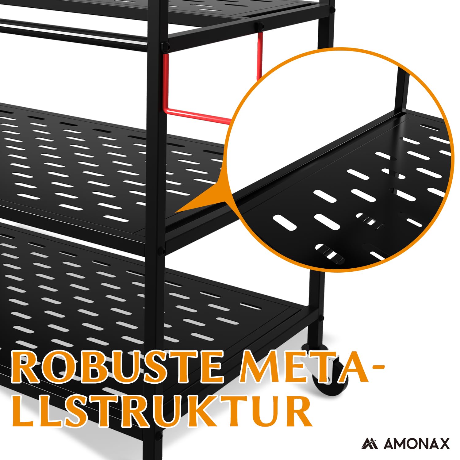 Amonax Hantelständer Fitnessstudio, Kettlebell Rack Kurzhantelständer Yoga Matte Regal, Hantel Ständer Für Langhantelpolster Faszienrolle, Fitness Geräte Zuhause Home Organizer Gym Zubehör