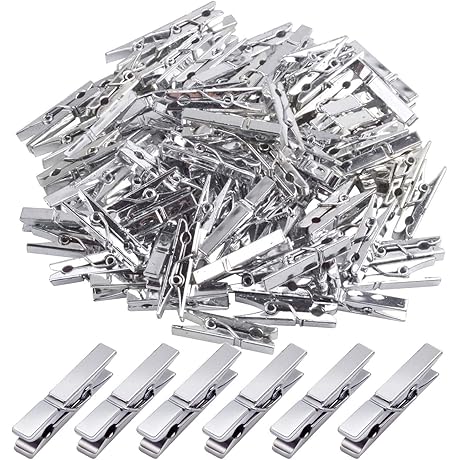 Mini Clothespins: Organize in Shimmering Style