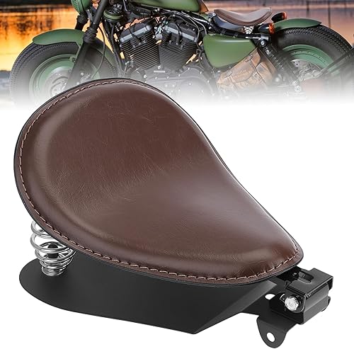 Miniatura 9 de Kit de soporte de montaje de muelles de asiento de motocicleta de cuero compatible con Harley Honda, Yamaha, Kawasaki, Suzuki, Sportster, Bobber