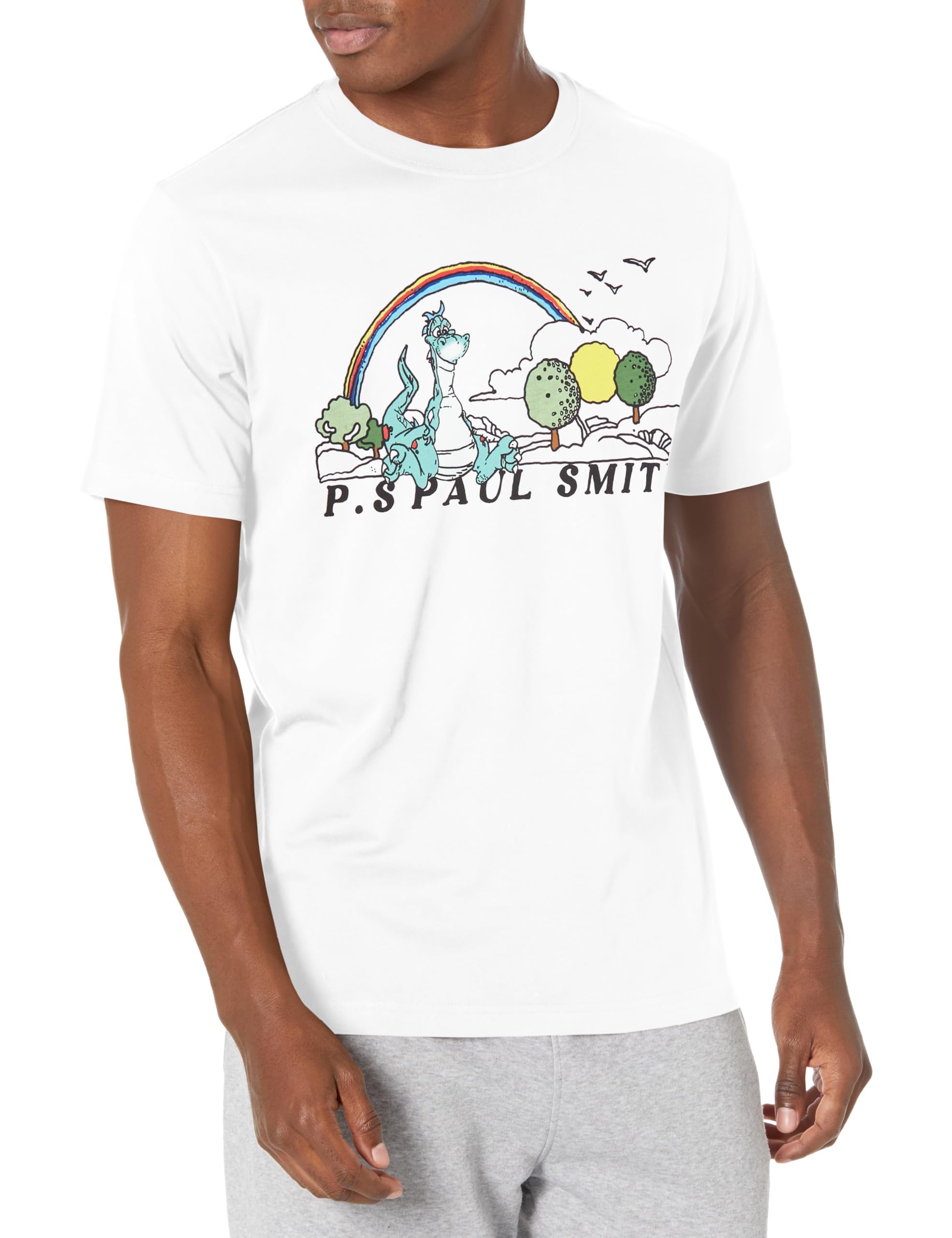 Paul SmithMen's Regular Fit Dragon T-Shirt