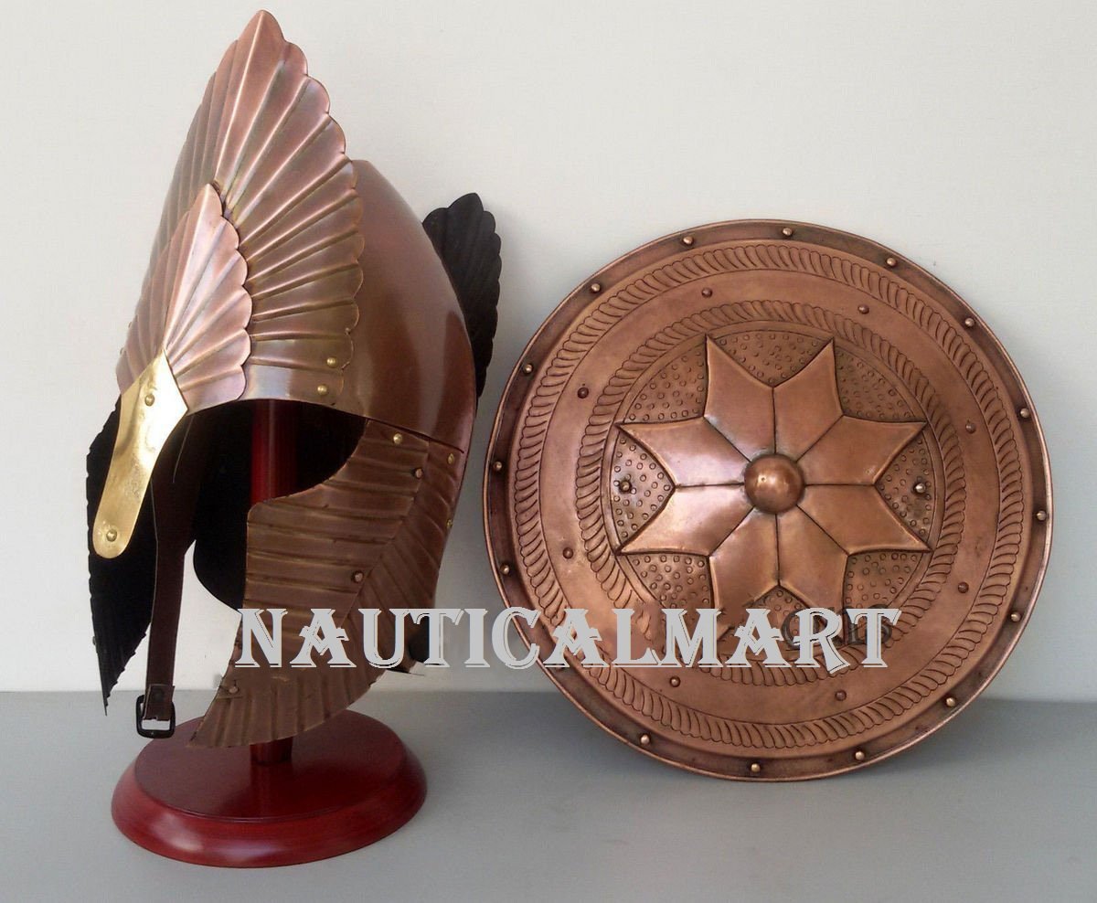 NauticalMart King Elendil Armour Helmet Halloween Costume Medieval Knight Crusader With Shield